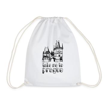 Emmène-moi à Prague - Sac de sport léger - blanc - Devant