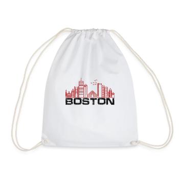 boston stadt - Turnbeutel - Weiß - Vorne