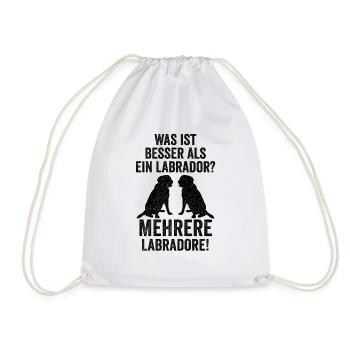 Labrador Retriever Hund Labradorbesitzer Geschenk - Turnbeutel - Weiß - Vorne