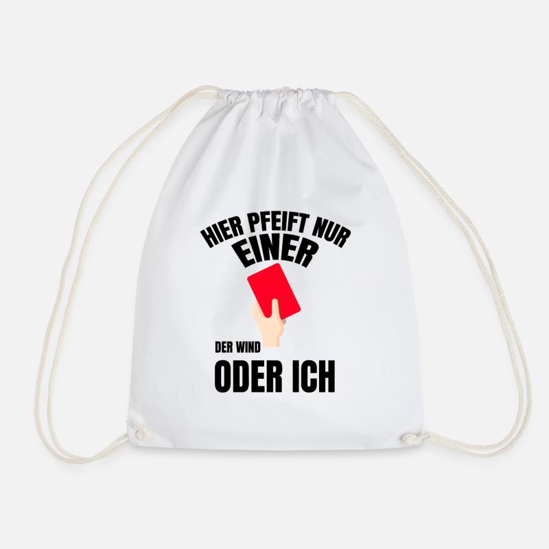 Schiedsrichter Karten Schiedsrichter Schiri Karten - Turnbeutel - Weiß