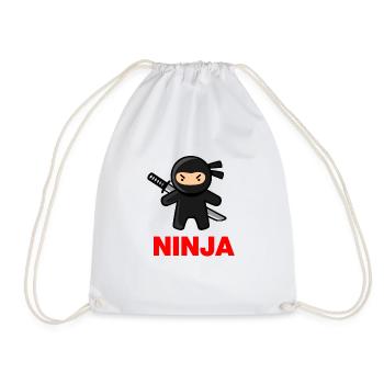 Cute Ninja - Turnbeutel - Weiß - Vorne