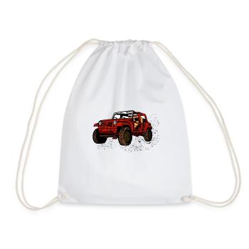 Voiture tout-terrain - Sac de sport léger - blanc - Devant