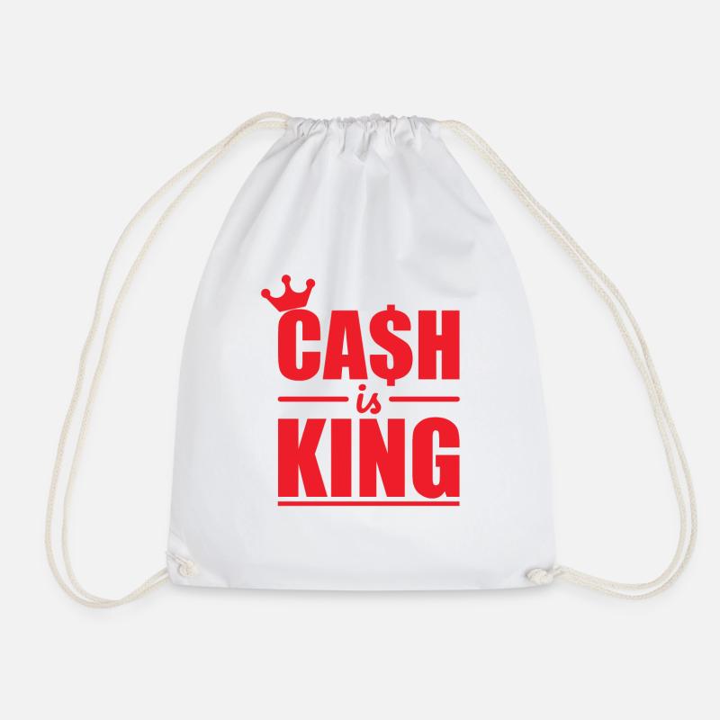 Cash King - Turnbeutel - Weiß