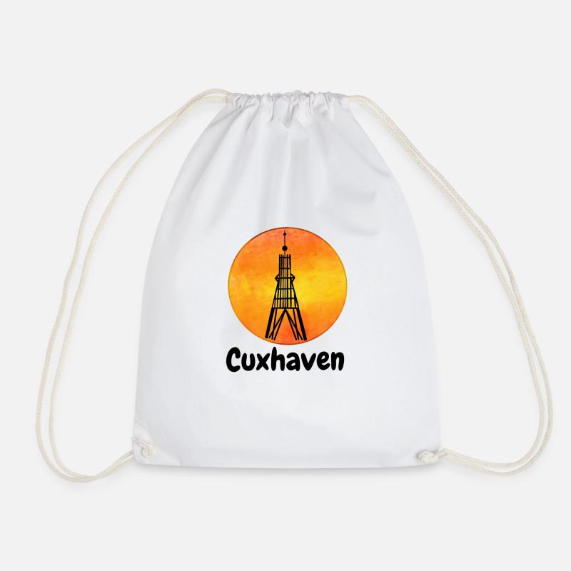 Kugelbake Cuxhaven - Turnbeutel - Weiß