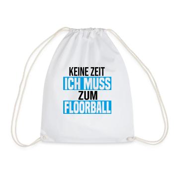 Floorball Unihockey Innenbandy Salibandy - Turnbeutel - Weiß - Vorne