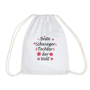 Schwiegertochter Geschenk - Turnbeutel - Weiß - Vorne
