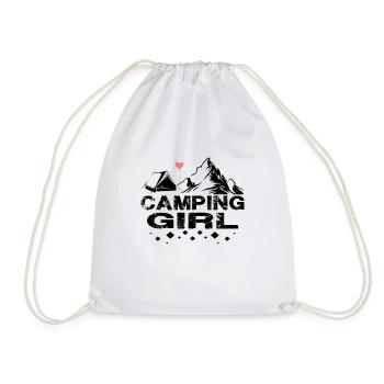 Camping Girl Design - Sac de sport léger - blanc - Devant