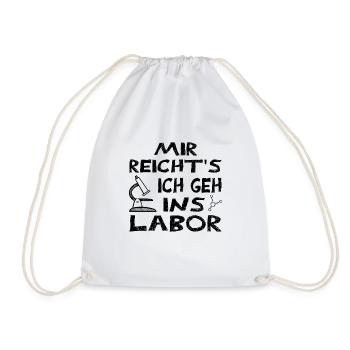 Labor Forschung - Turnbeutel - Weiß - Vorne