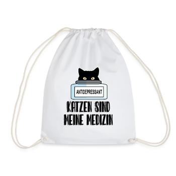 Les chats qui allaitent sont ma médecine - Sac de sport léger - blanc - Devant