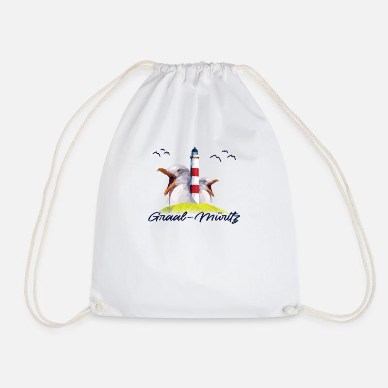 Graal Müritz Ostsee Ostseeküste Geschenk - Turnbeutel - Weiß