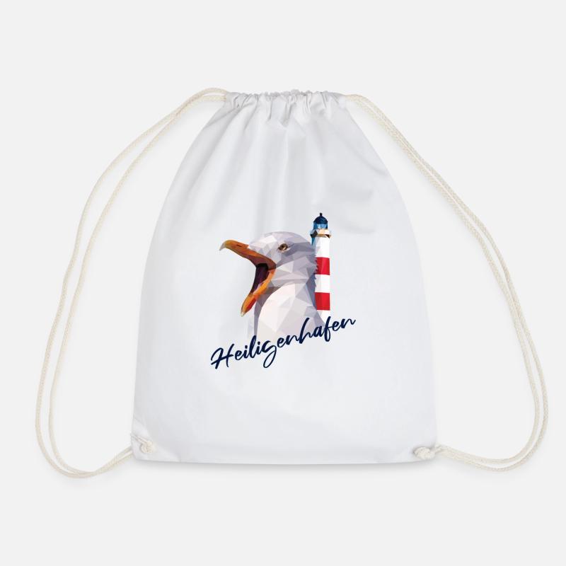 Heiligenhafen Ostsee Urlaub Souvenir Geschenk - Turnbeutel - Weiß