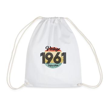 Vintage 1961 Original Parts - Drawstring Bag - white - Front