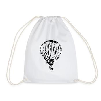 Conception de montgolfières - Sac de sport léger - blanc - Devant