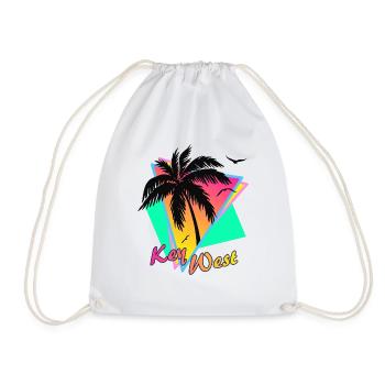 Key West - Drawstring Bag - white - Front