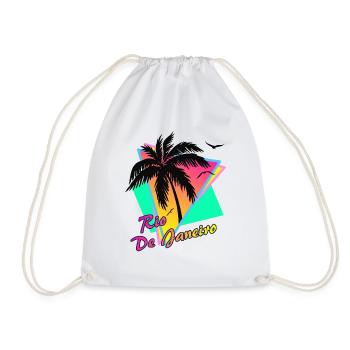 Rio De Janeiro - Drawstring Bag - white - Front
