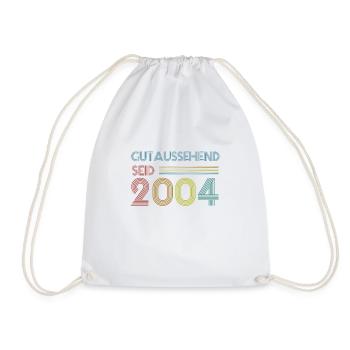 Vintage 17. Geburtstag Geschenkidee 2004 - Turnbeutel - Weiß - Vorne