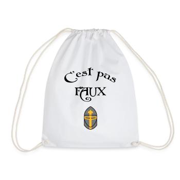 C'est pas faux ! - Sac de sport léger - blanc - Devant