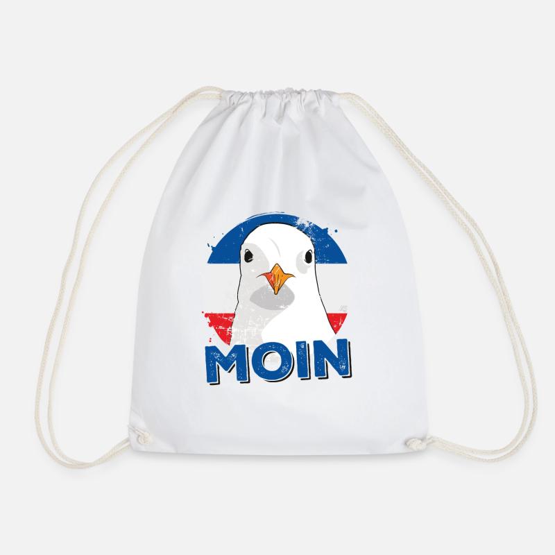 Möwen Moin - Turnbeutel - Weiß