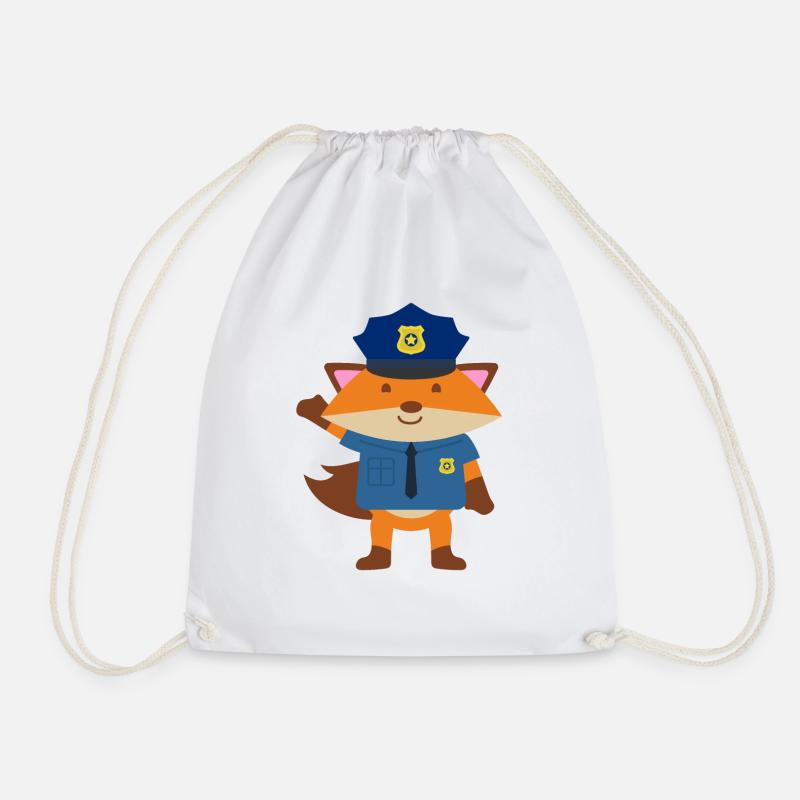 Polizei Uniform - Turnbeutel - Weiß