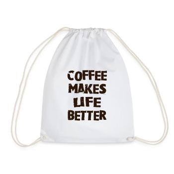 Coffee life - Sac de sport léger - blanc - Devant