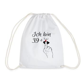 40 Geburtstag Geburtstagsshirt Geburtstagsspruch - Turnbeutel - Weiß - Vorne