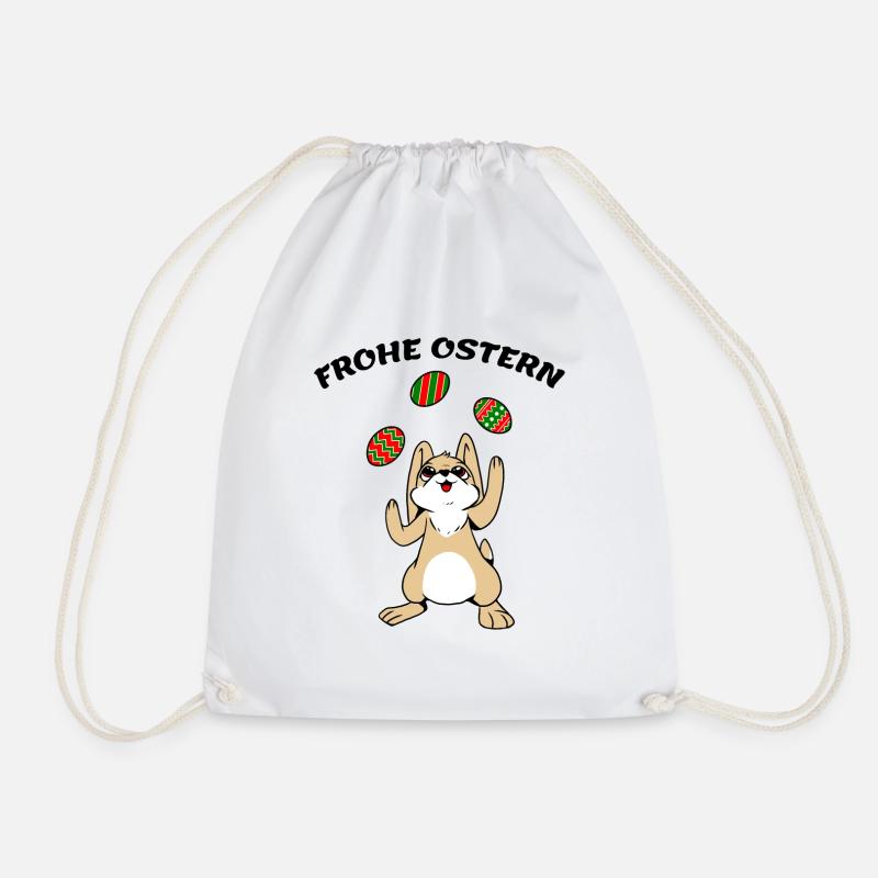 FROHE OSTERN - Turnbeutel - Weiß