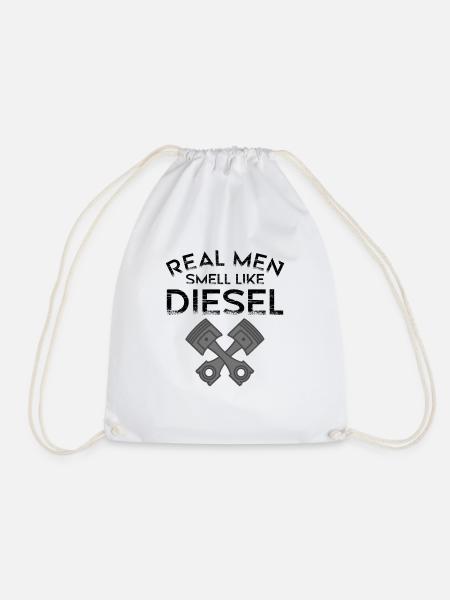 DIESEL MECHANIC /DIESEL TRUCKER smell like Diesel - Turnbeutel - Weiß