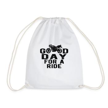 Naked Bike Ride - Drawstring Bag - white - Front