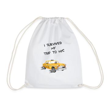 I survived my trip to NYC - Drawstring Bag - white - Front