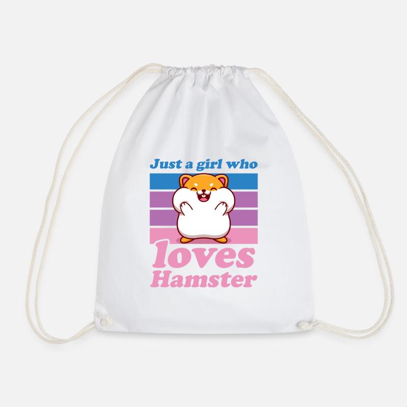 Hamster Feldhamster Goldhamster Mama Geschenk - Turnbeutel - Weiß
