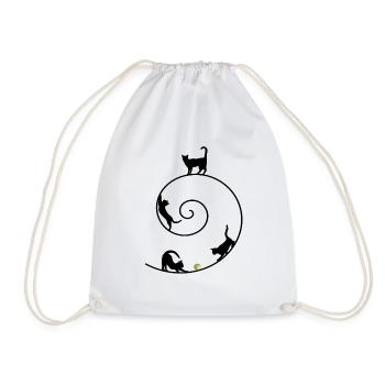 Chat Chat Chat Kitten Cat - Sac de sport léger - blanc - Devant
