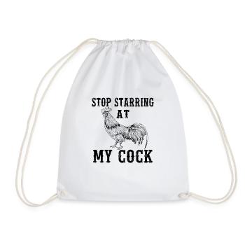 Funny Farmer Chicken Funny Cock Country Farm gift - Turnbeutel - Weiß - Vorne