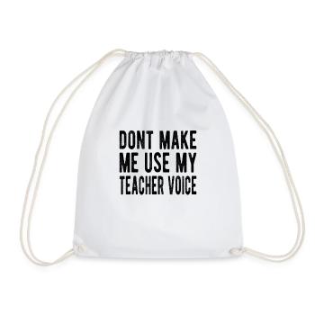 Teacher : don 1000 000 - Sac de sport léger - blanc - Devant