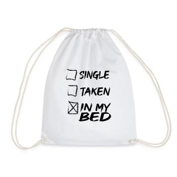 In my bed - Drawstring Bag - white - Front