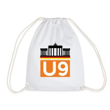 Berlin Subway - Drawstring Bag - white - Front