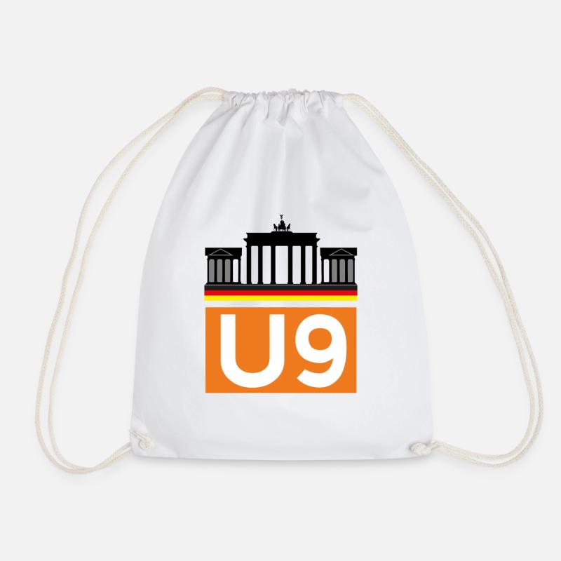 Berliner U-Bahn - Turnbeutel - Weiß
