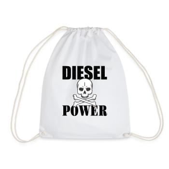 DIESEL MECHANIC / DIESEL TRUCKER Diesel Power - Turnbeutel - Weiß - Vorne