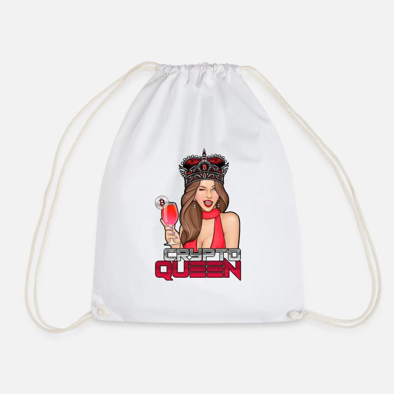 Crypto Queen - Turnbeutel - Weiß