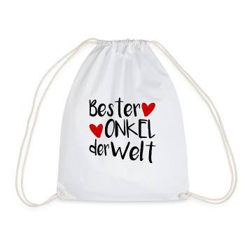 Bester Onkel - Turnbeutel - Weiß - Vorne