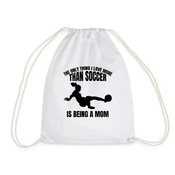 Fußball Geschenk Soccer Mama Fußballspielerin Mom - Turnbeutel - Weiß - Vorne