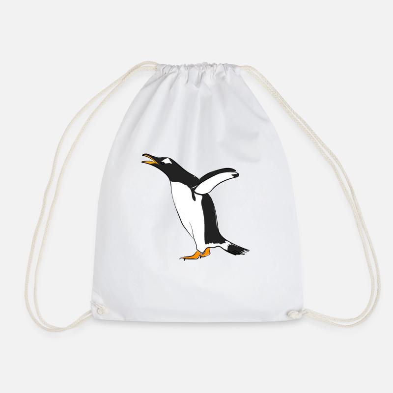 Pinguin - Turnbeutel - Weiß