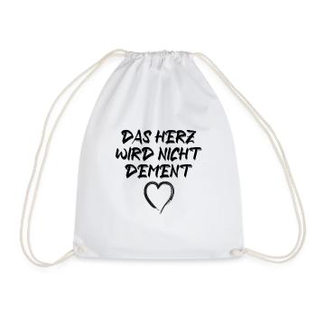 Herz Dement - Turnbeutel - Weiß - Vorne