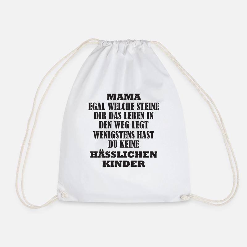Mom Spruch Muttertag lustige Geschenk Mama Mutter - Turnbeutel - Weiß