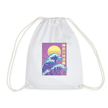 Great Wave of Kanagawa - Turnbeutel - Weiß - Vorne