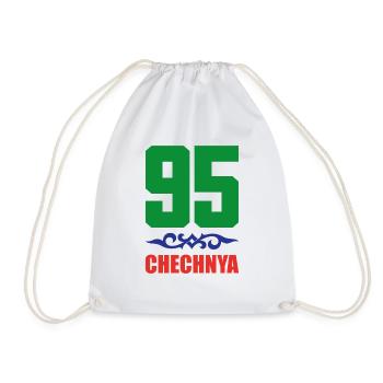 Chechnya Grozny gift Ramzan Kadyrov Noxchi - Drawstring Bag - white - Front
