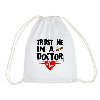 Je suis médecin - Sac de sport léger - blanc - Devant