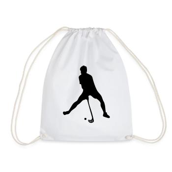 Floorball - Drawstring Bag - white - Front