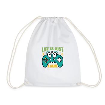 Gamblers Gambling Play Player Spell Gamer - Drawstring Bag - white - Front