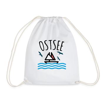 Ostsee - Turnbeutel - Weiß - Vorne