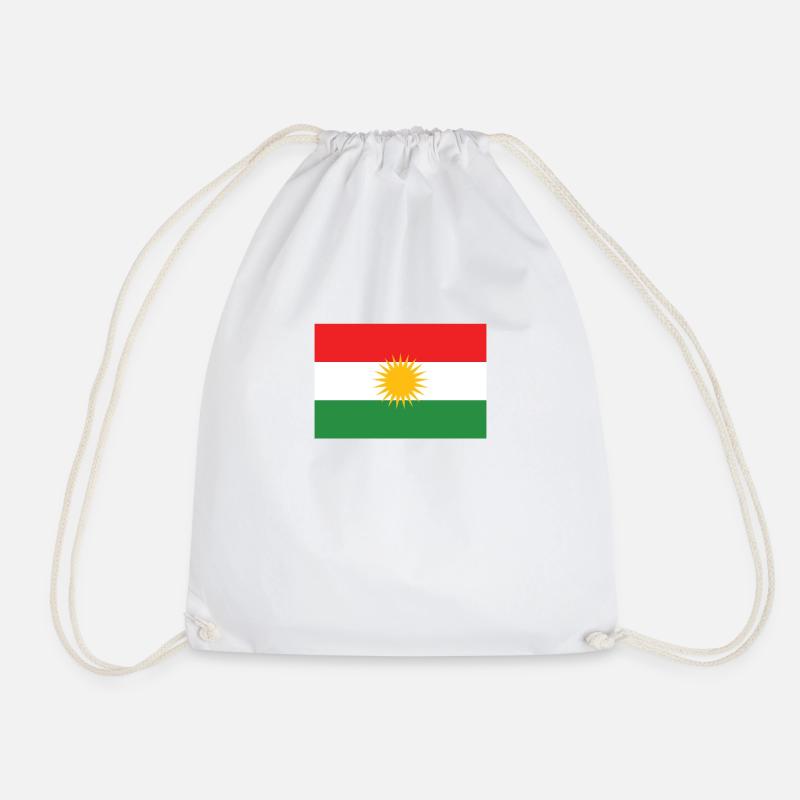 Kurd Kurdistan Biji Kurdistan - Drawstring Bag - white